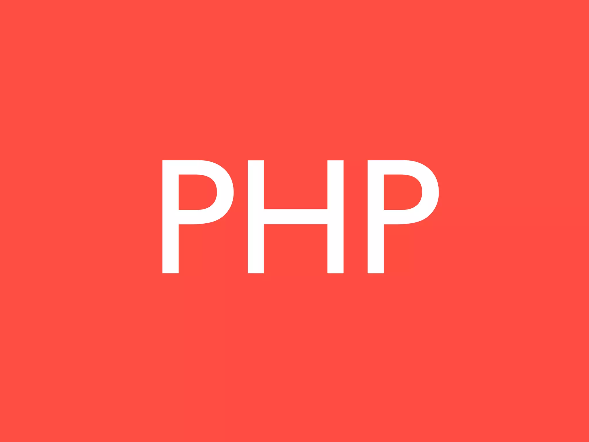 PHP
 