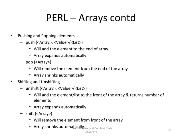 Perl 101 - The Basics of Perl Programming | PPT