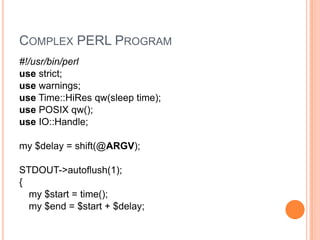 Complex Perl Code Perl | PPT