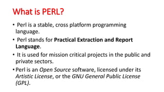 Perl | PPT