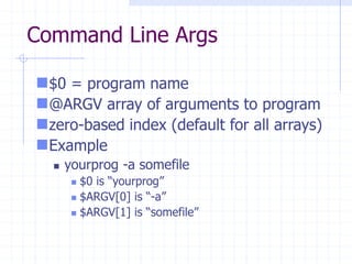 Introduction to Perl | PPT