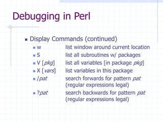 Introduction to Perl | PPT