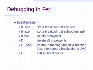 Introduction to Perl | PPT