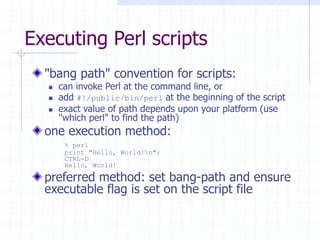 Introduction to Perl | PPT