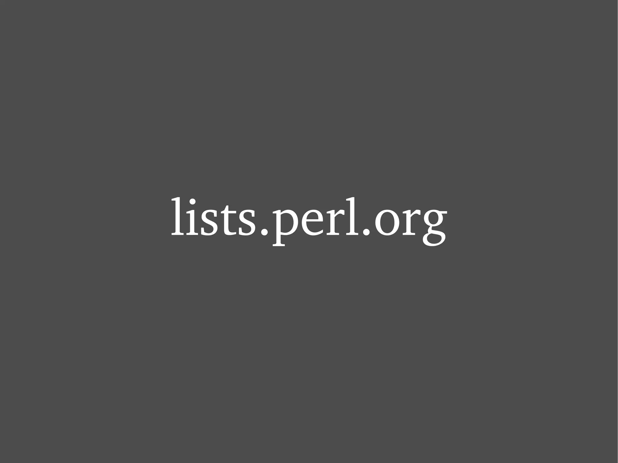 lists.perl.org 