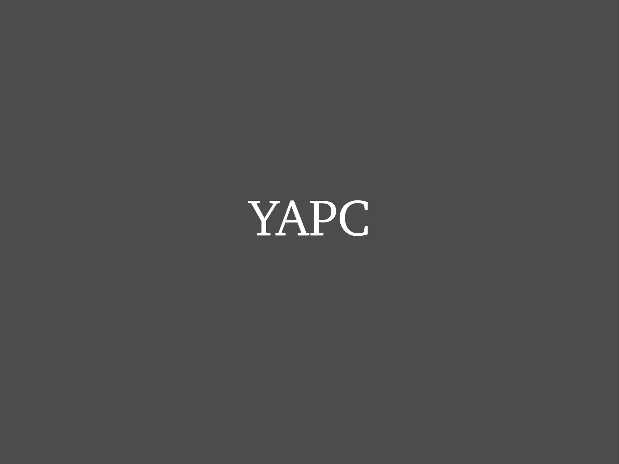 YAPC 