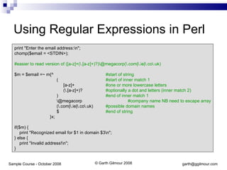 Perl Development (Sample Courseware) | PPT