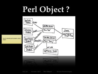 Perl Object ?
SLC.pm October 2015 Perl Object Nicolas Rochelemagne
 
