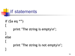 Comprehensive Perl Programming Tutorial for Bioinformatics and ...
