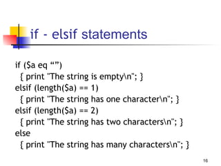 Comprehensive Perl Programming Tutorial for Bioinformatics and ...