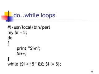 Comprehensive Perl Programming Tutorial for Bioinformatics and ...