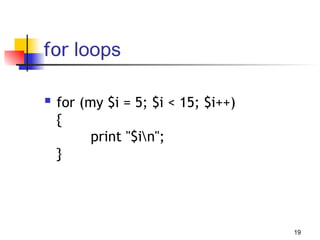 Comprehensive Perl Programming Tutorial for Bioinformatics and ...