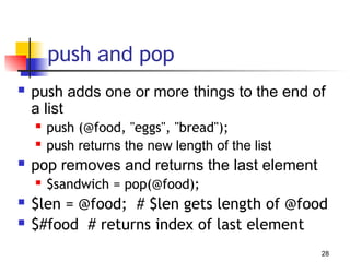 Comprehensive Perl Programming Tutorial for Bioinformatics and ...