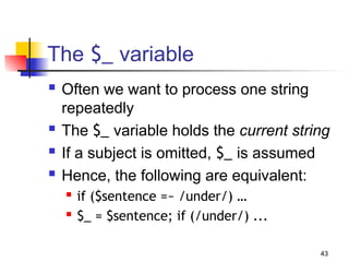 Comprehensive Perl Programming Tutorial for Bioinformatics and ...