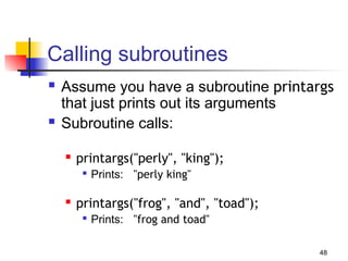 Comprehensive Perl Programming Tutorial for Bioinformatics and ...