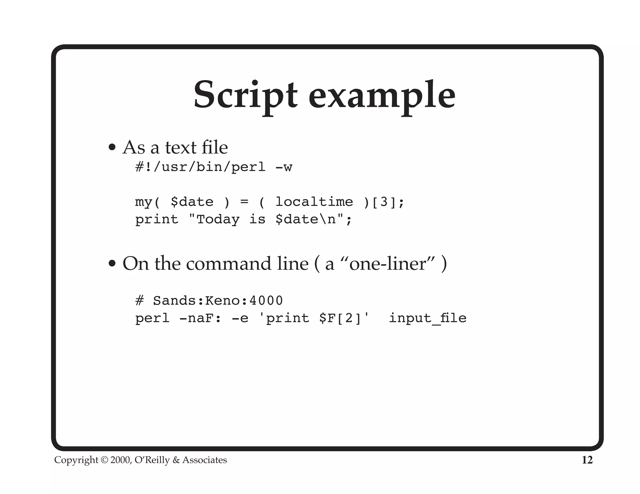 Perl University: Getting Started with Perl
