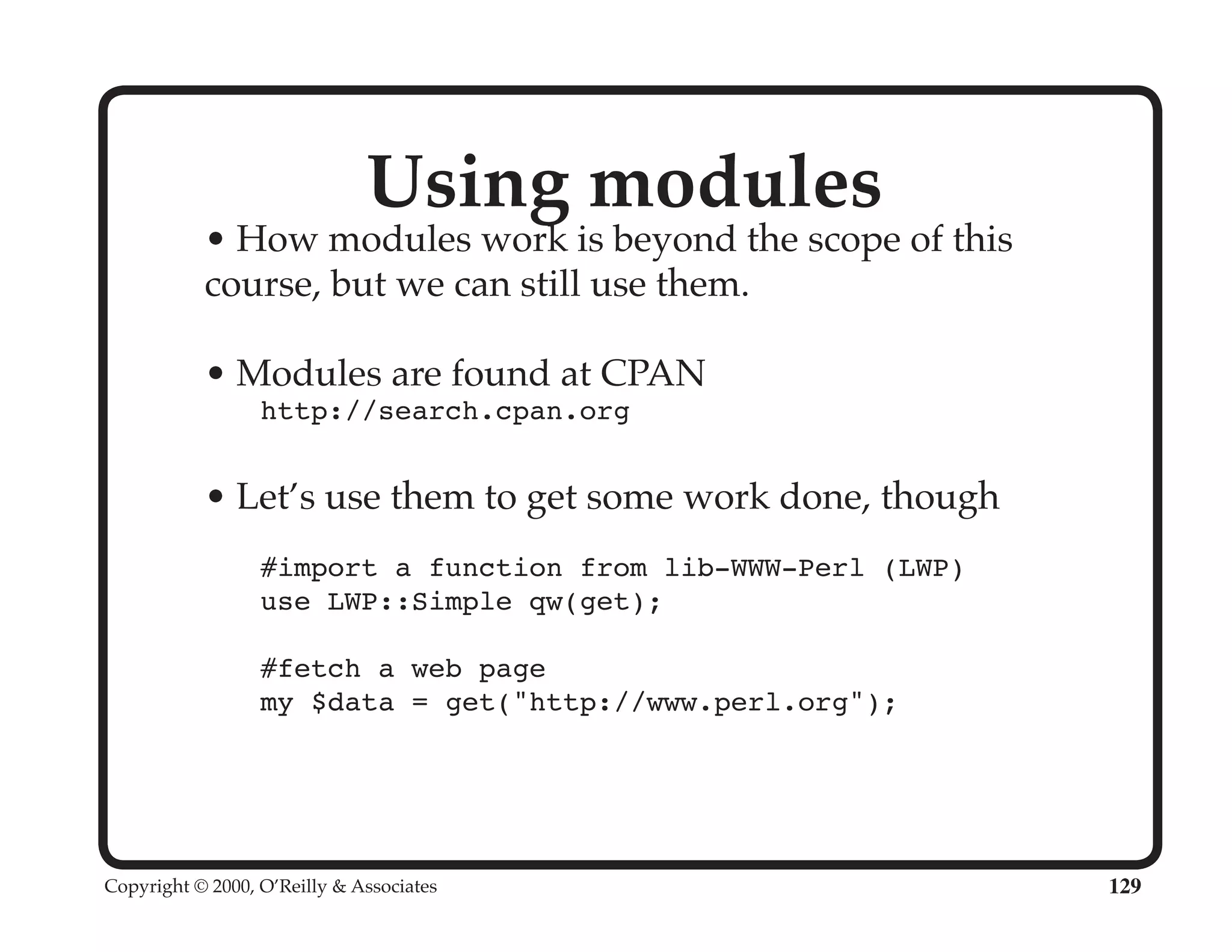 Perl University: Getting Started with Perl