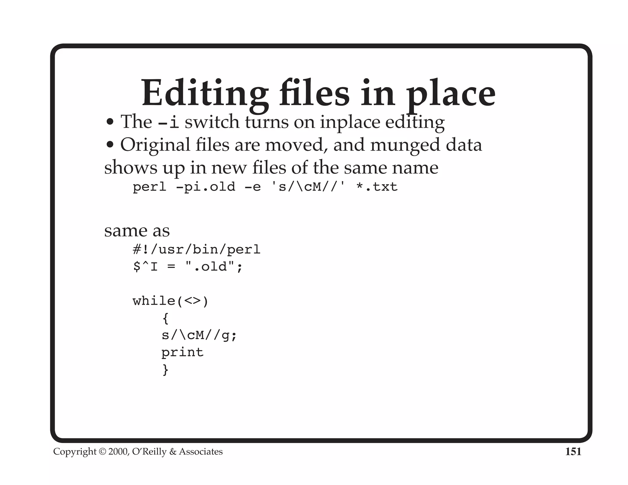 Perl University: Getting Started with Perl