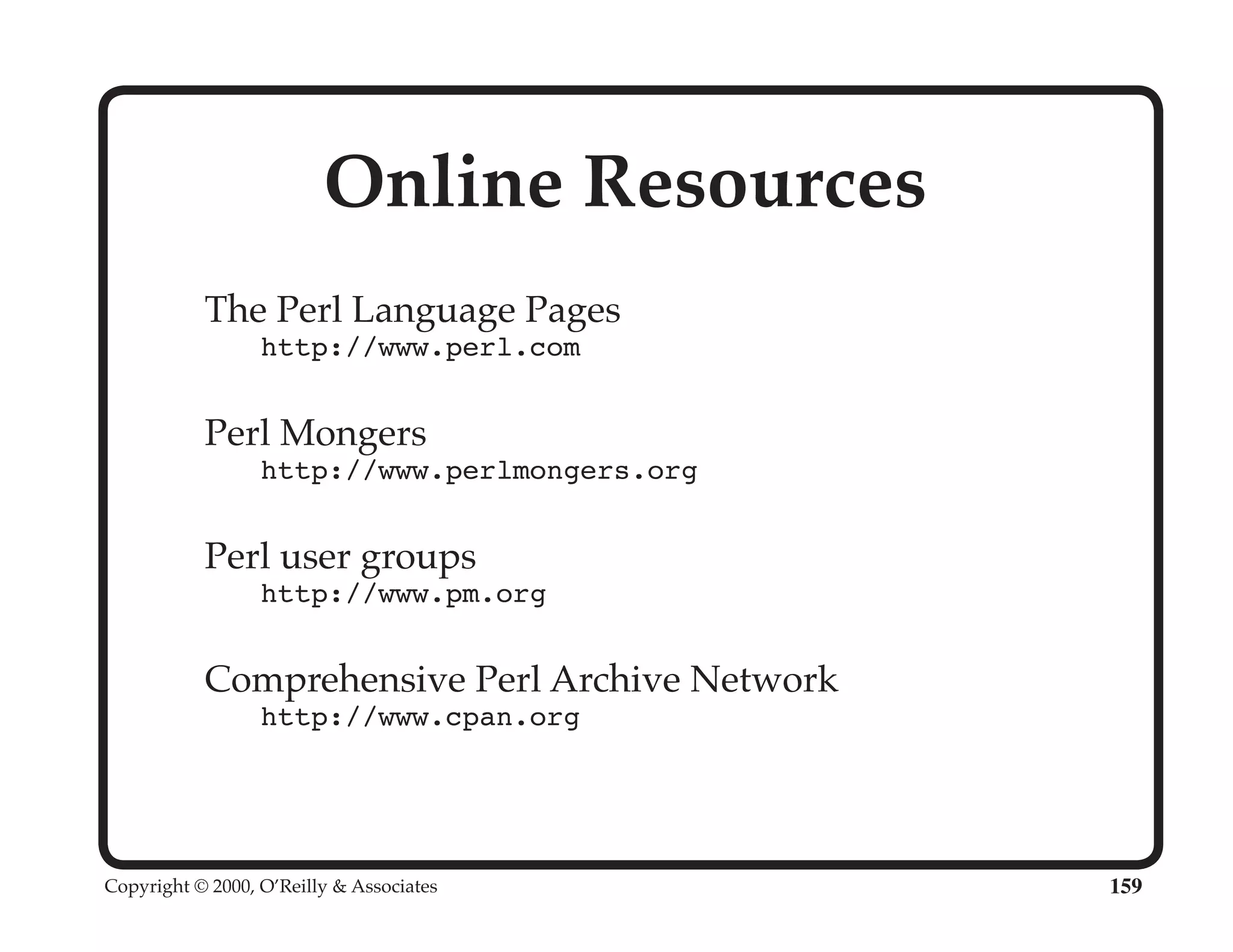 Perl University: Getting Started with Perl