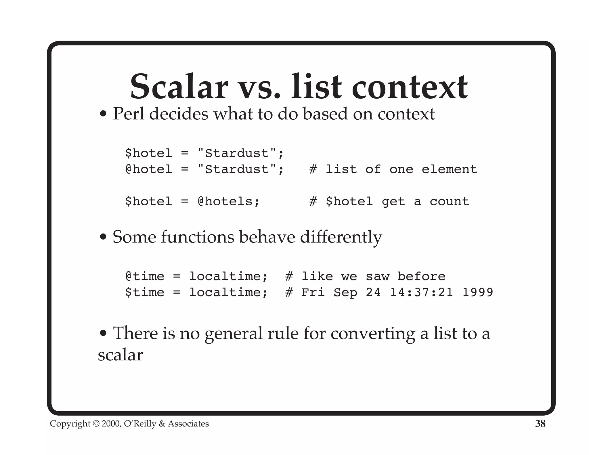 Perl University: Getting Started with Perl