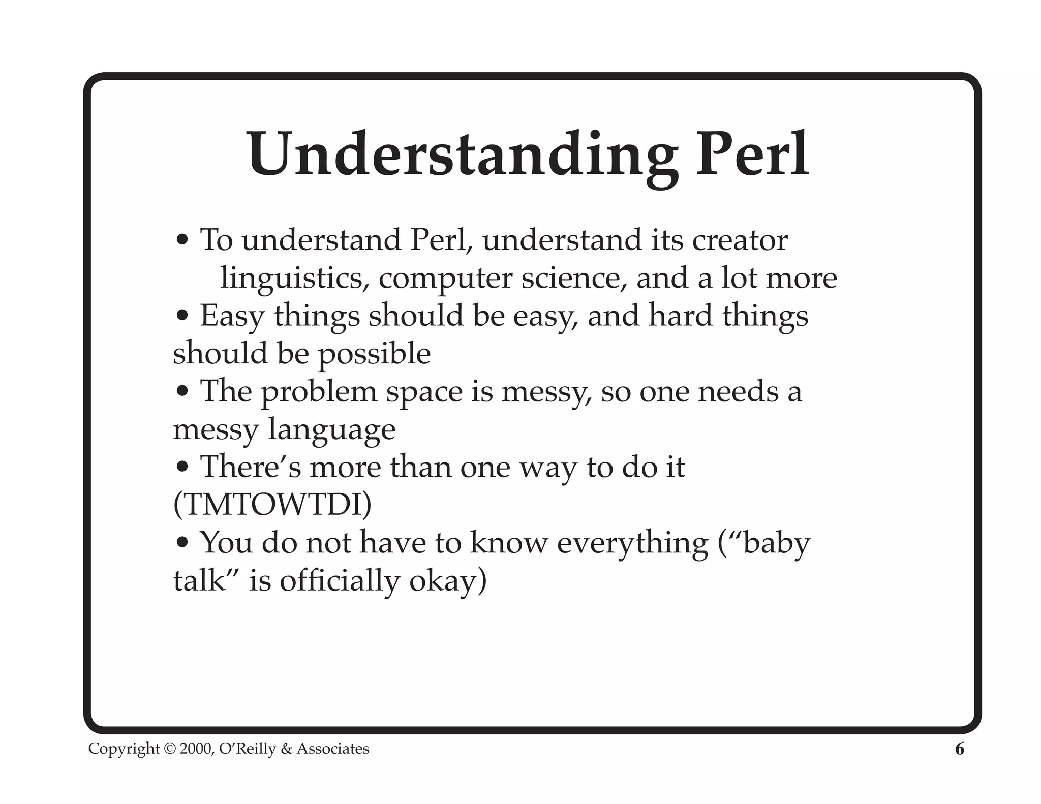 Perl University: Getting Started with Perl
