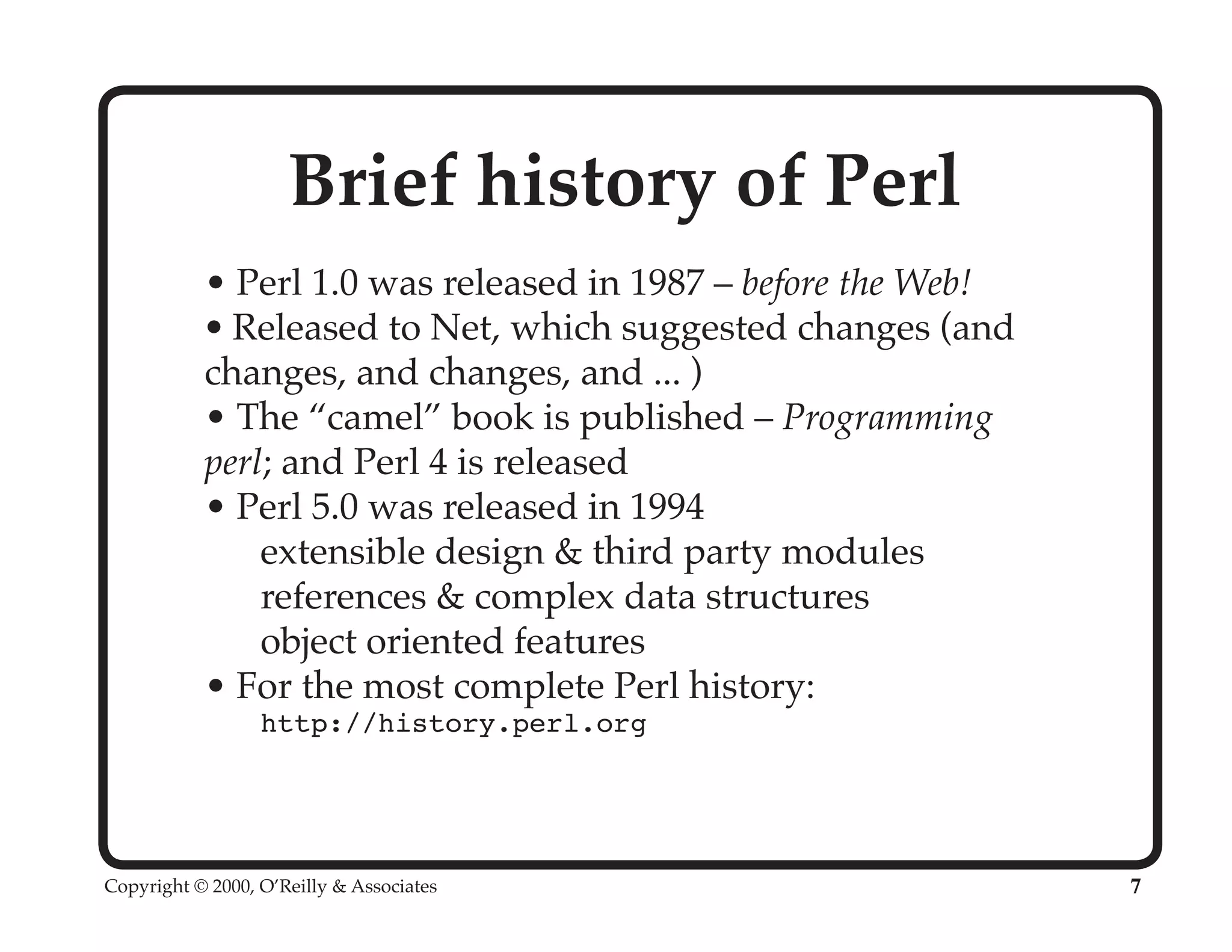 Perl University: Getting Started with Perl
