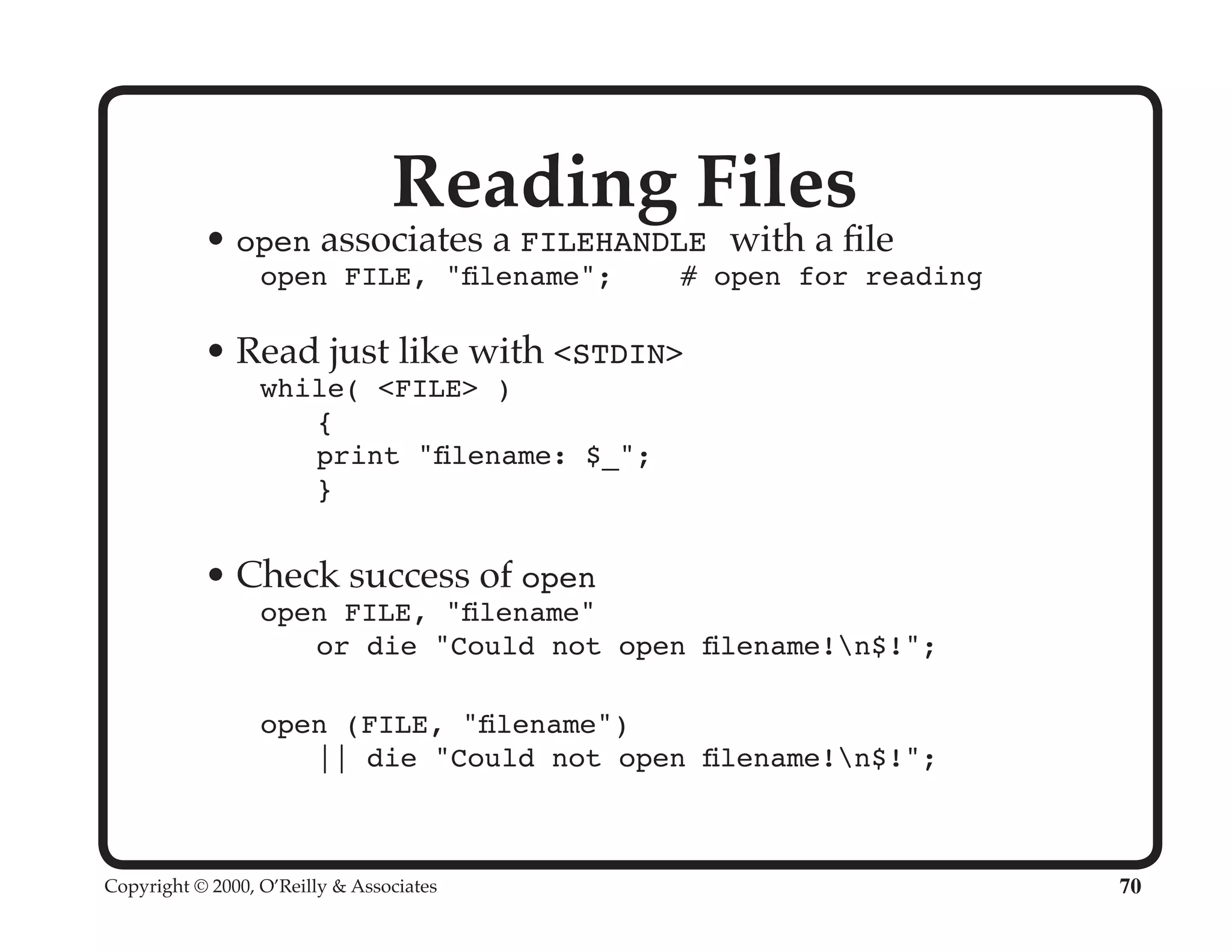 Perl University: Getting Started with Perl