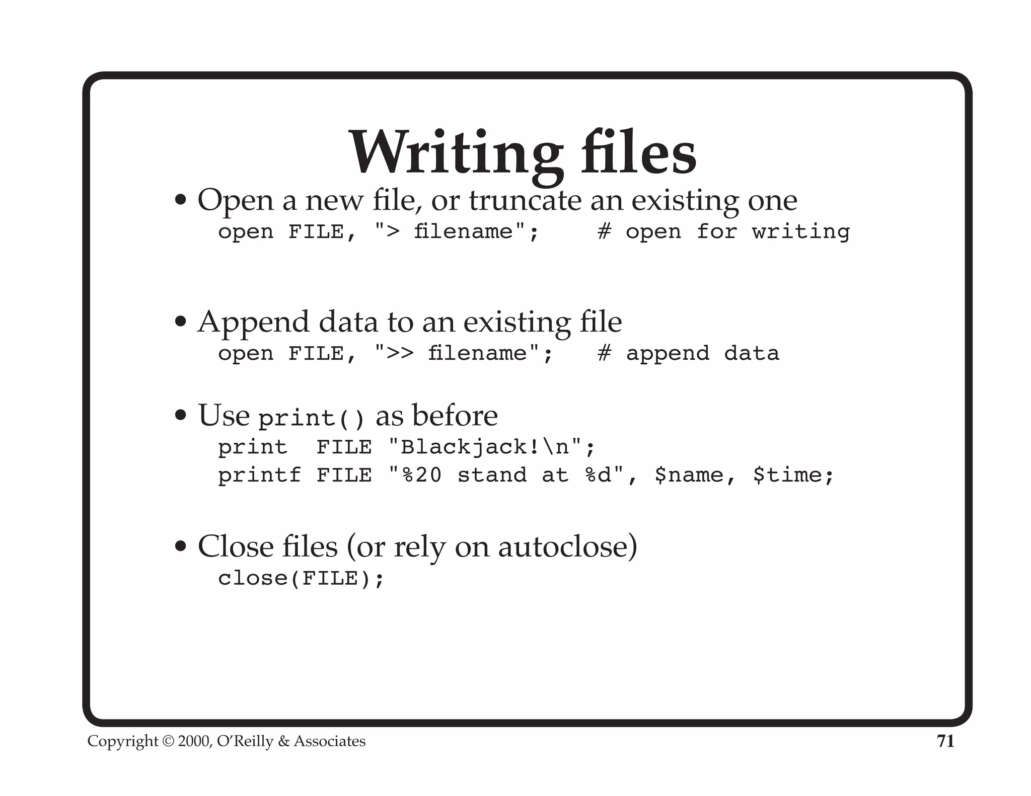 Perl University: Getting Started with Perl