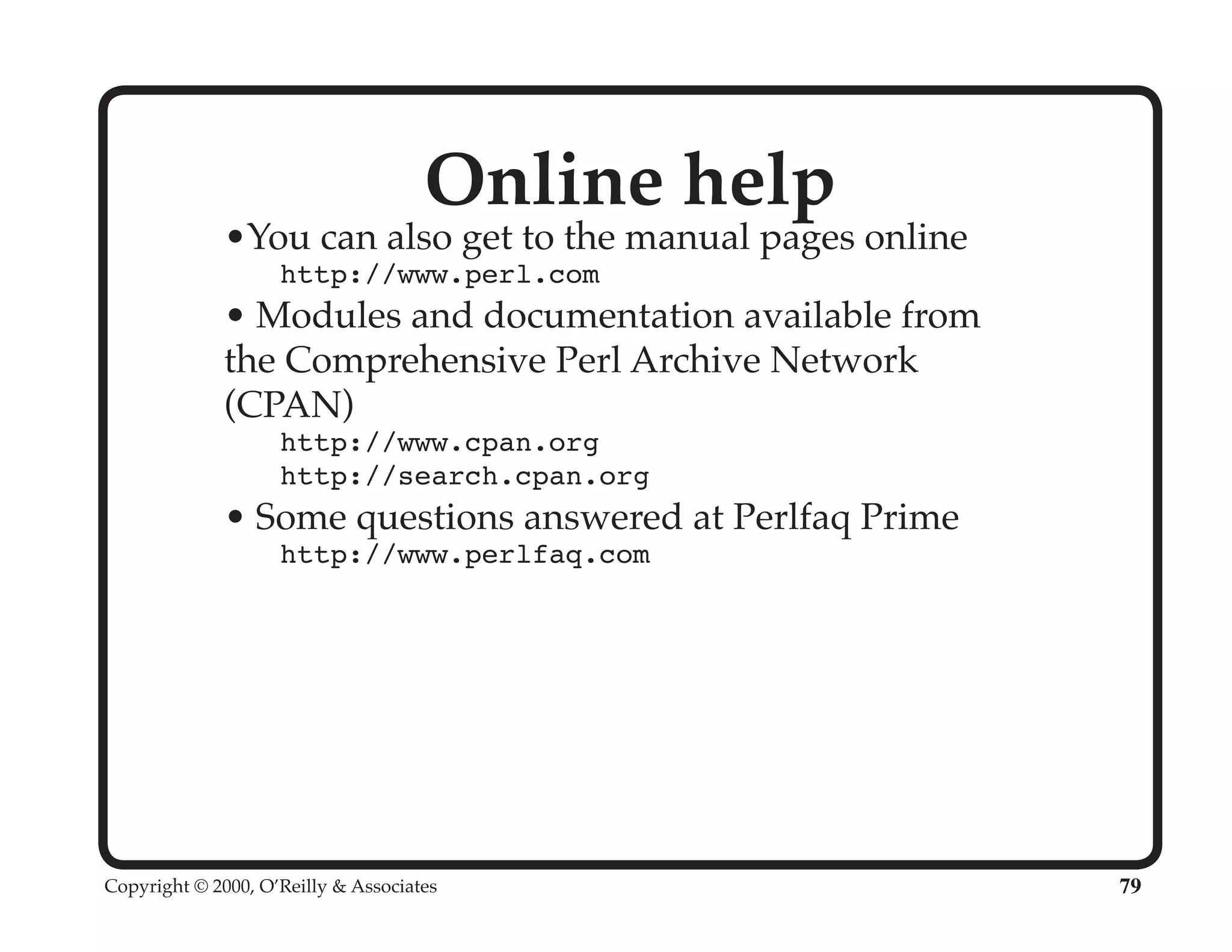 Perl University: Getting Started with Perl