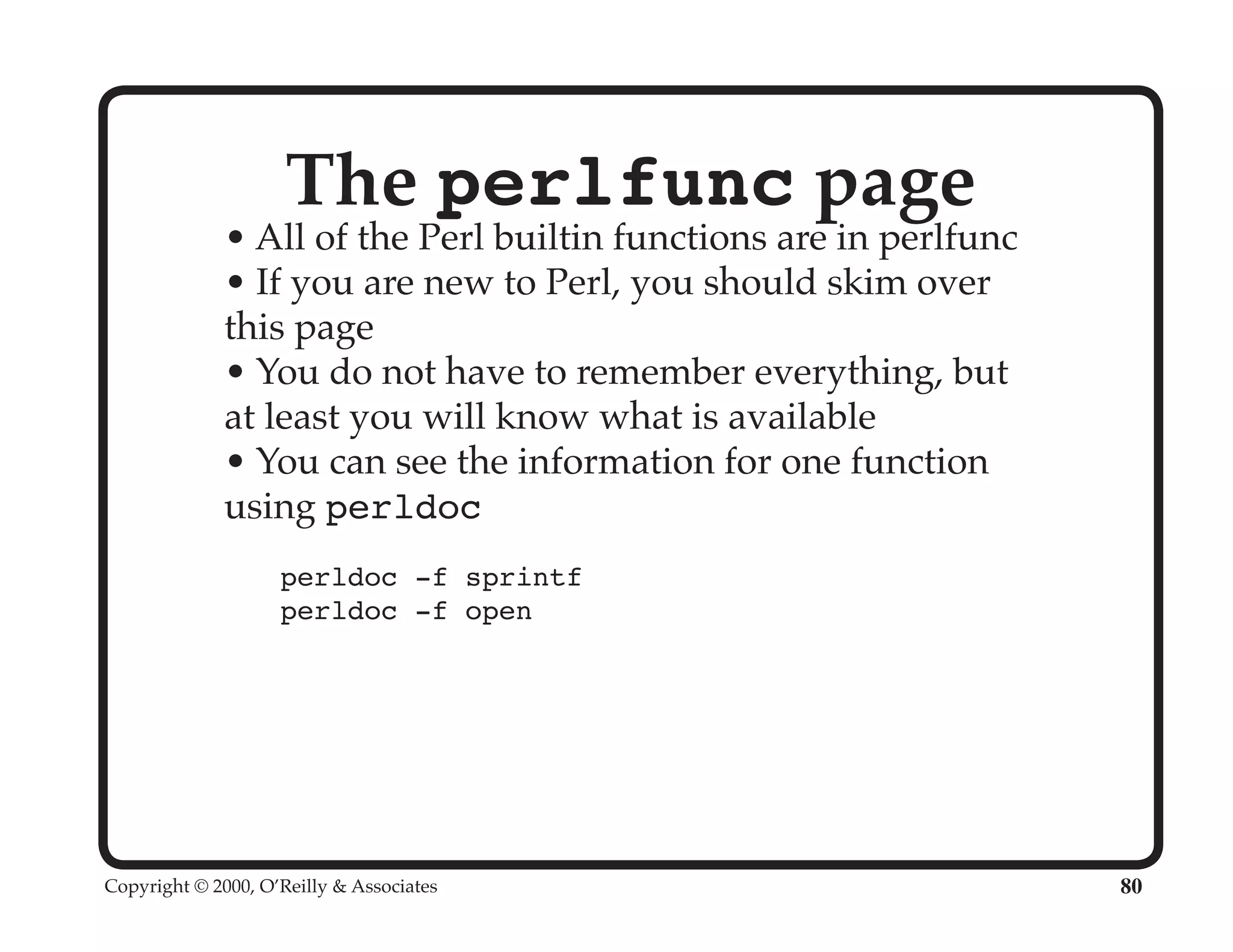 Perl University: Getting Started with Perl