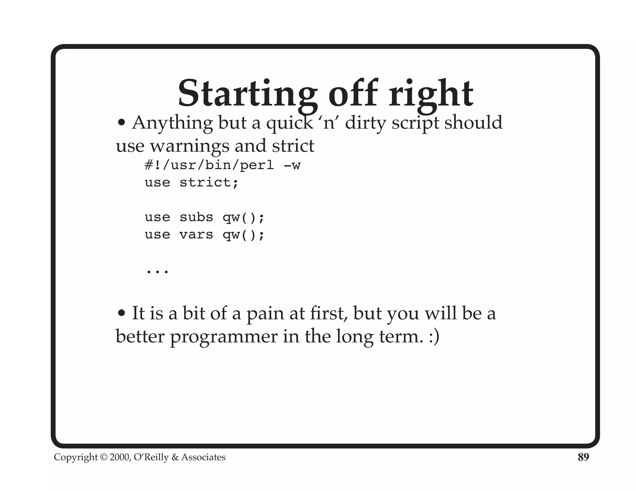 Perl University: Getting Started with Perl