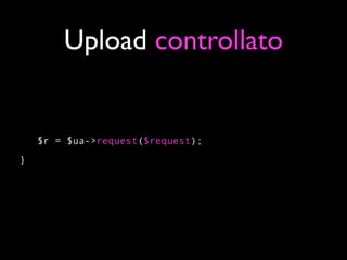 Upload controllato


    $r = $ua->request($request);
}
 