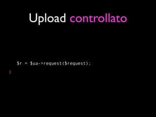 Upload controllato


    $r = $ua->request($request);
}
 