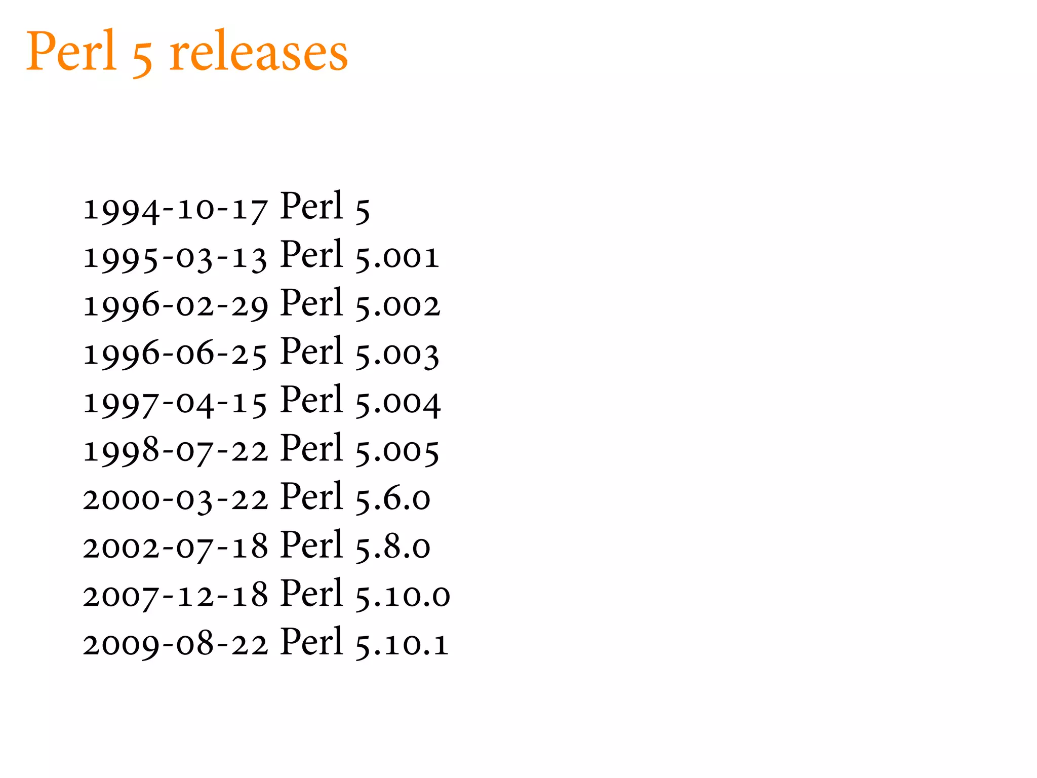 Perl releases

     -   -   Perl
     -   -   Perl   .
     -   -   Perl   .
     -   -   Perl   .
     -   -   Perl   .
     -   -   Perl   .
     -   -   Perl   .   .
     -   -   Perl   .   .
     -   -   Perl   .       .
     -   -   Perl   .       .
 