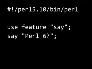 Perl 5.10