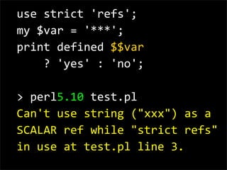 Perl 5.10