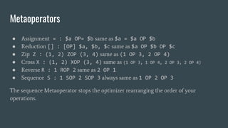Perl6 operators and metaoperators | PDF