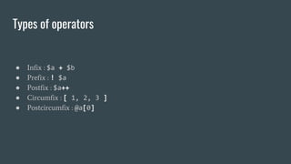 Perl6 operators and metaoperators | PPT