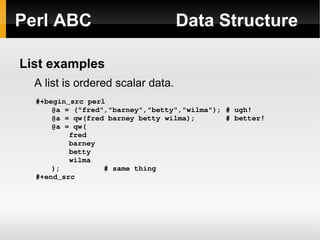ABC of Perl programming | PPT