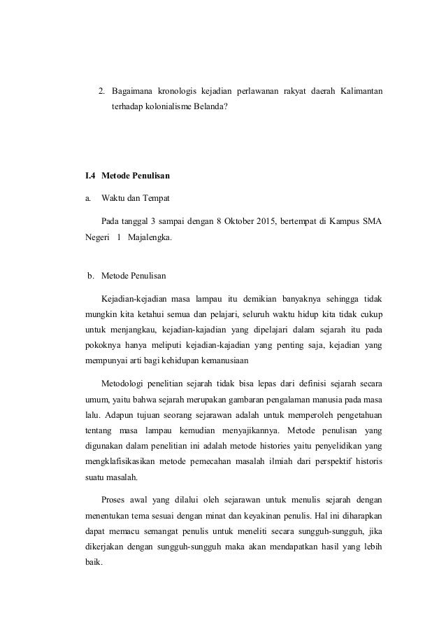 Perlawanan Masyarakat Daerah Kalimantan Selatan Dibawah Kepemimpinan