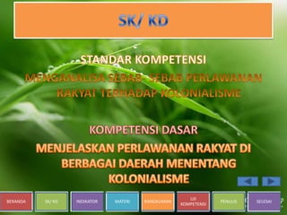 BERANDA SK/ KD INDIKATOR MATERI RANGKUMAN
UJI
KOMPETENSI
PENULIS SELESAI
 
