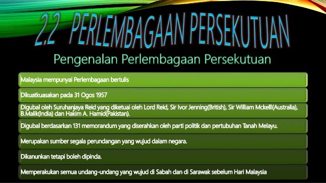 Perlembagaan persekutuan