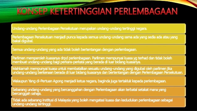 Konsep ketertinggian perlembagaan