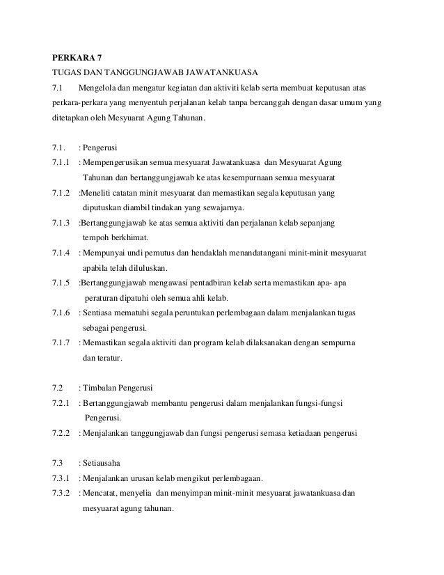 Perlembagaan Kelab Guru