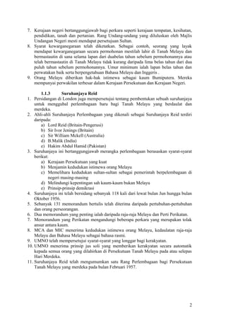 Pengajian Malaysia: Perlembagaan malaysia