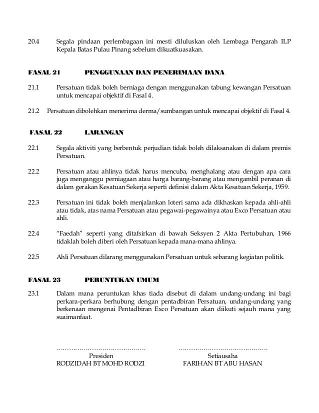Perlembagaan Persatuan Alumni Ilp Kepala Batas 2007