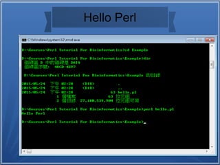 Hello Perl
 