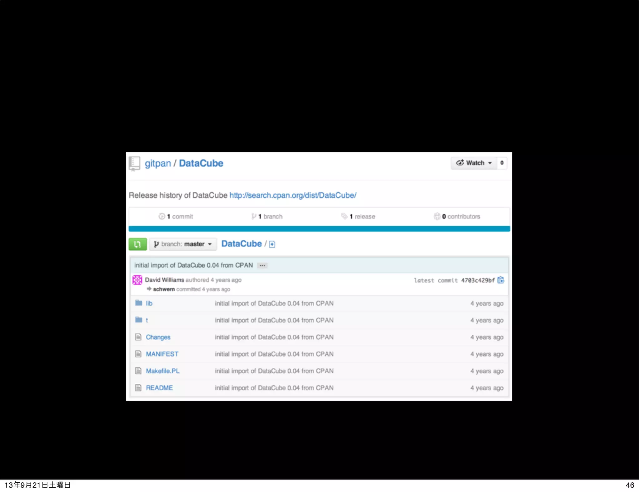 4613年9月21日土曜日
 