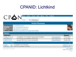 CPANID: Lichtkind
 