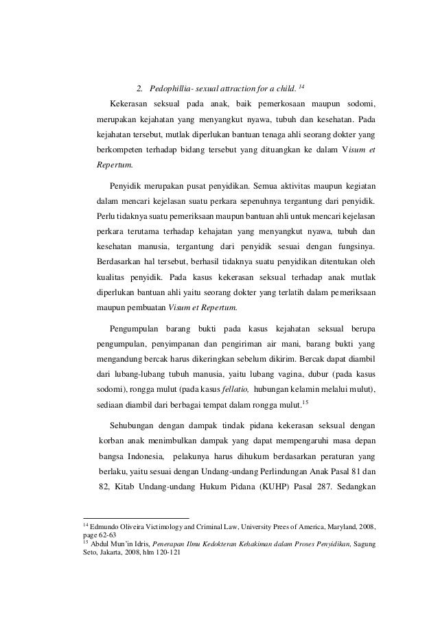 Perlindungan Dan Penegakan Hukum Terhadap Kasus Kekerasan Seksual Pad